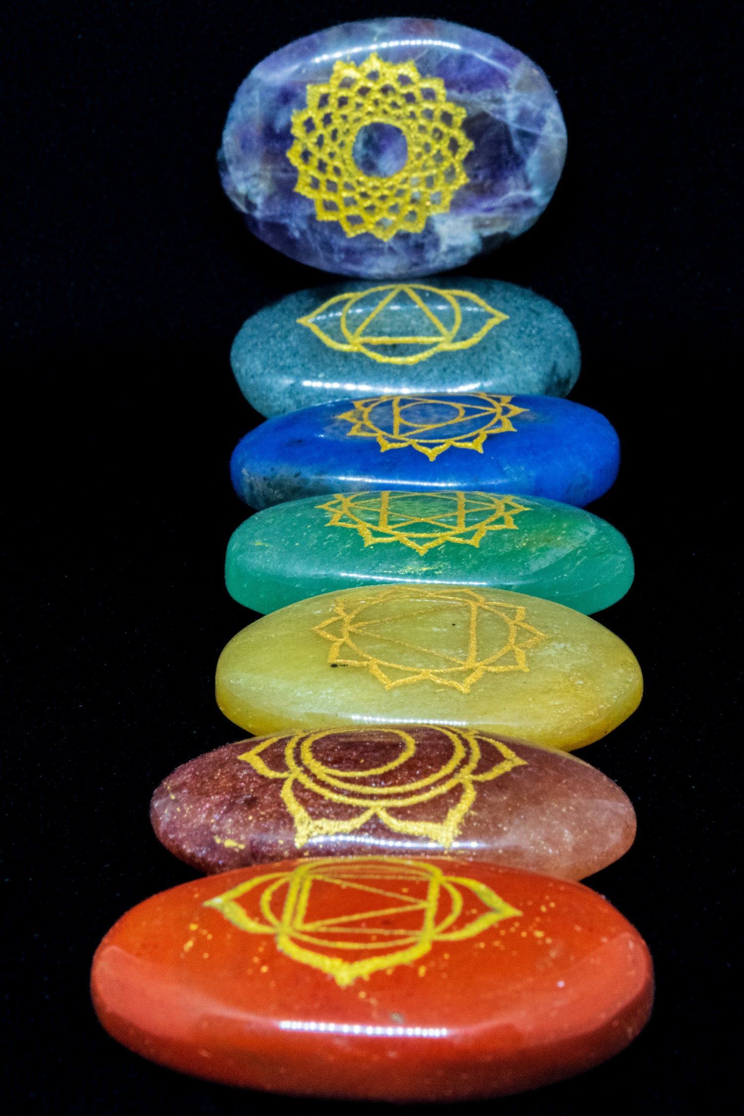 Chakra Balancing Crystals - Pack of 7 Crystals