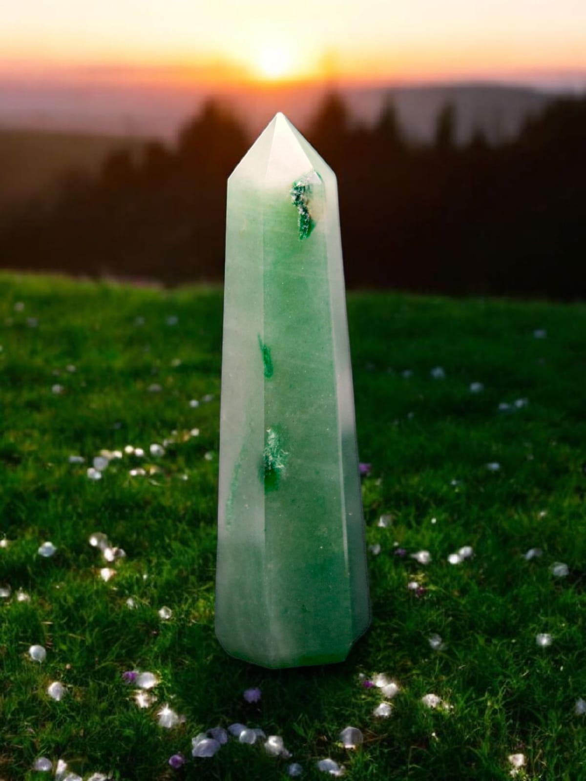Green Aventurine Tower | Stone of Luck & Growth 💚