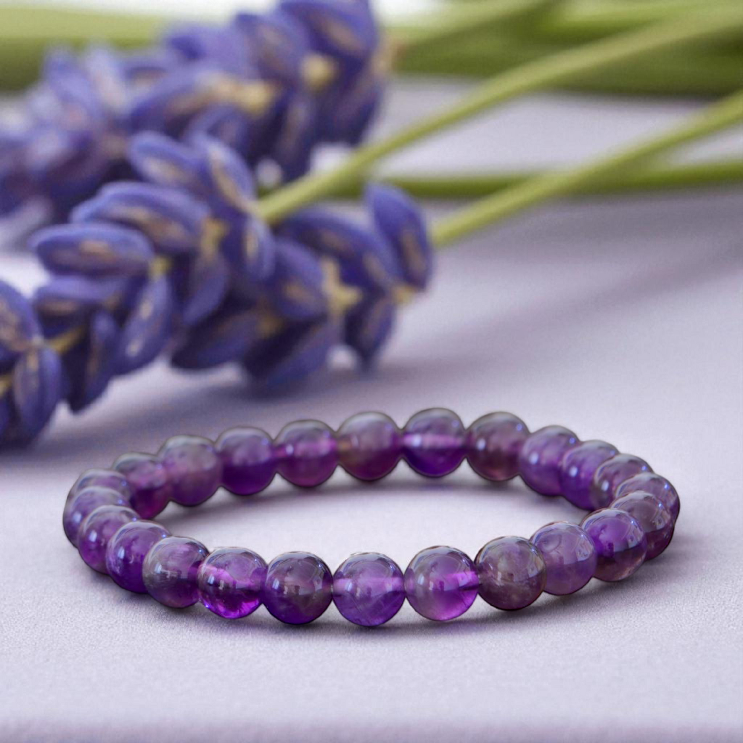 Amethyst Bracelet - Peace . Clarity . Intuition