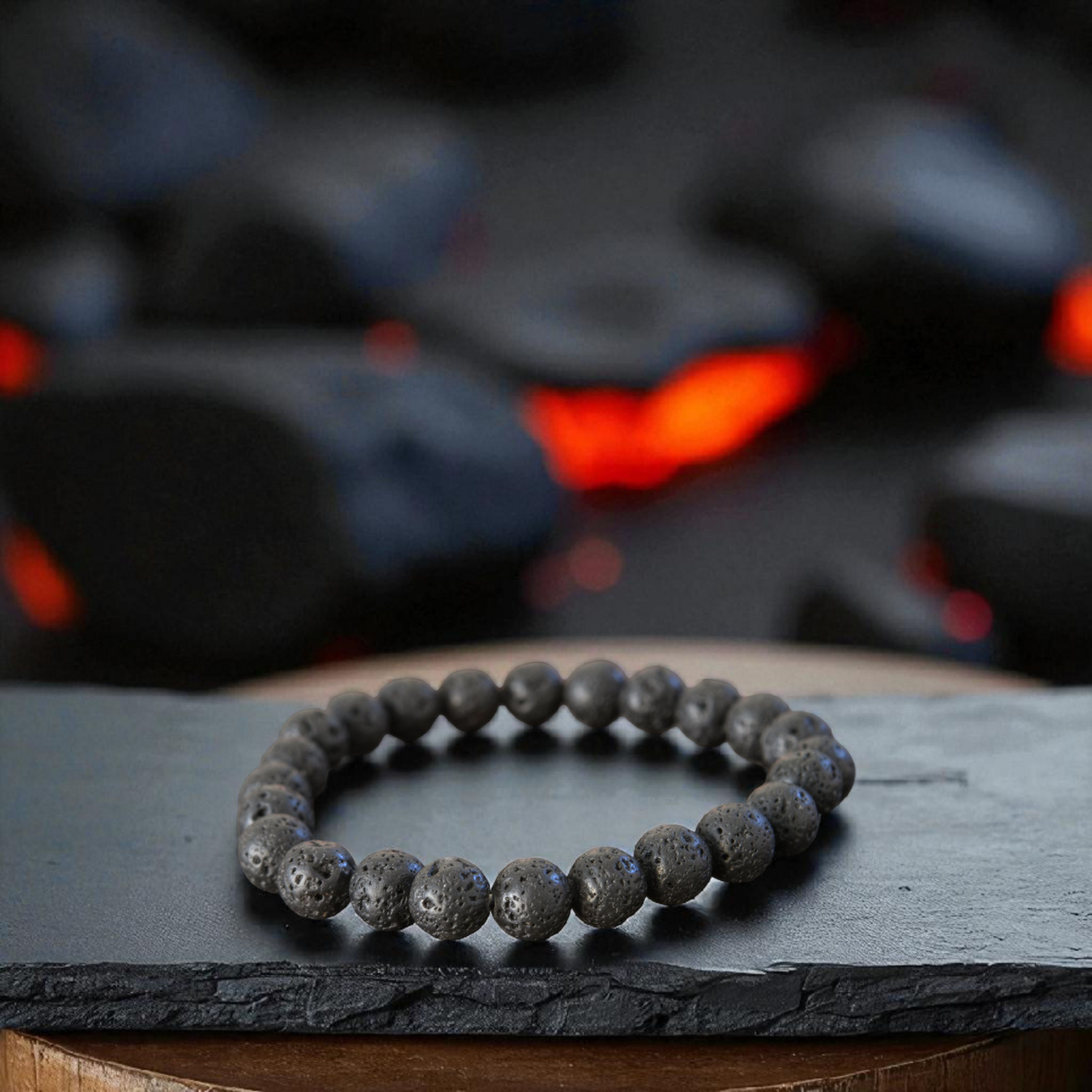 Lava Stone Bracelet - 8mm