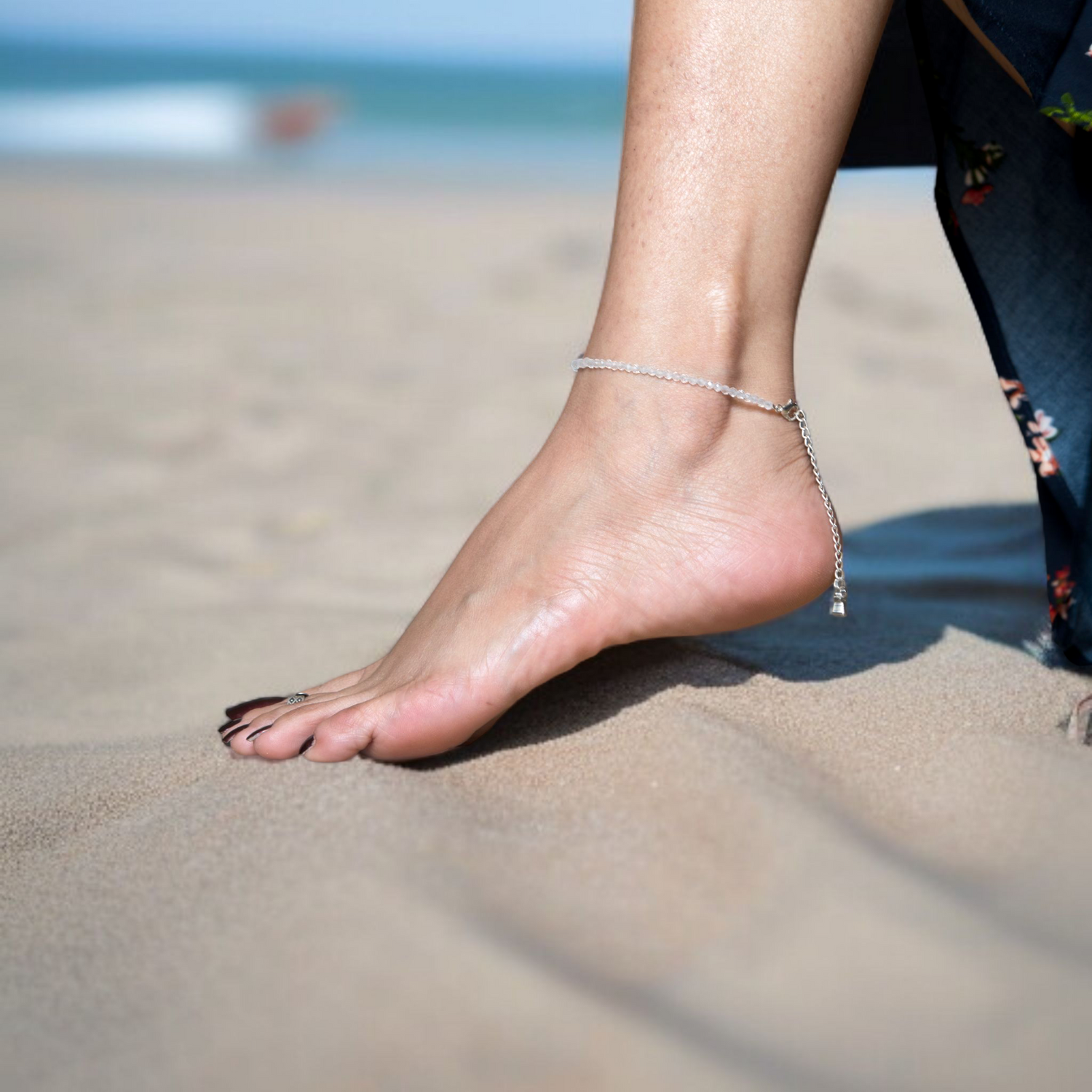 Clear Quartz Anklet
