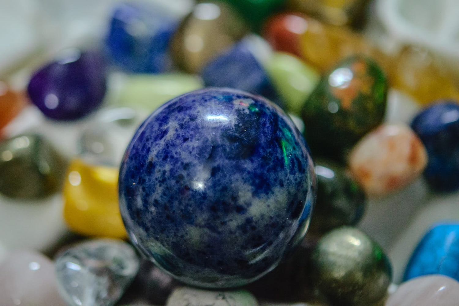 Sodalite Ball: Stone of Intuition & Communication