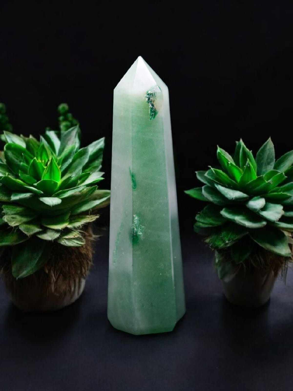 Green Aventurine Tower | Stone of Luck & Growth 💚